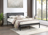 Cama Ricky Metal Full Panel Gris