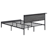 Cama Ricky Metal Full Panel Gris
