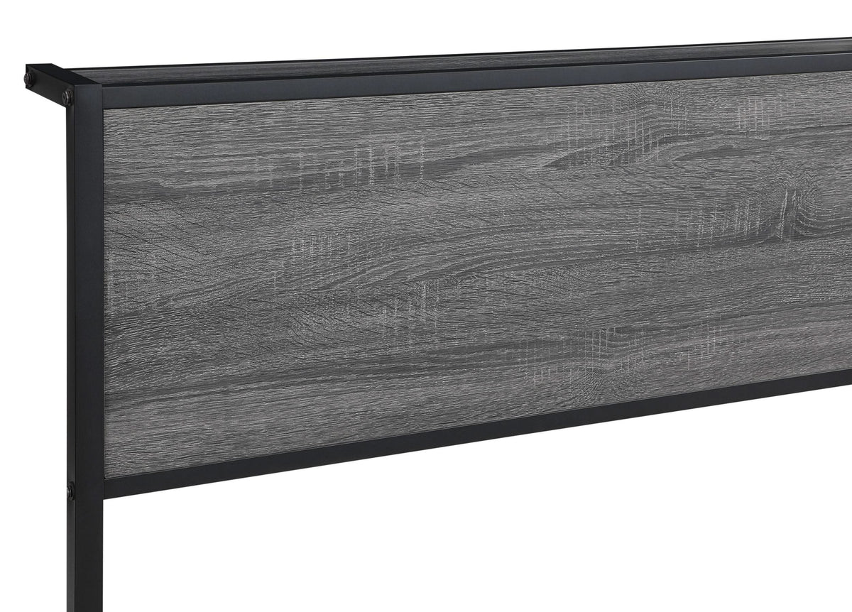 Cama Ricky Metal Full Panel Gris