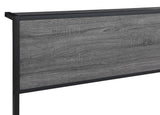 Cama Ricky Metal Full Panel Gris