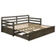 Sofá cama Sorrento Twin XL de 2 cajones con cama nido extensible, gris