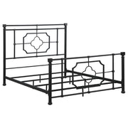 Paskay Metal Queen Open Frame Bed Weathered Black