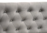 Sofá cama individual tapizado Chatsboro con cama nido gris