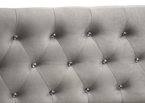 Sofá cama individual tapizado Chatsboro con cama nido gris