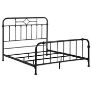Packlan Metal Queen Open Frame Bed Matte Black
