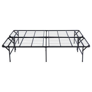 Mabel Metal Queen Mattress Support Platform Bed Black
