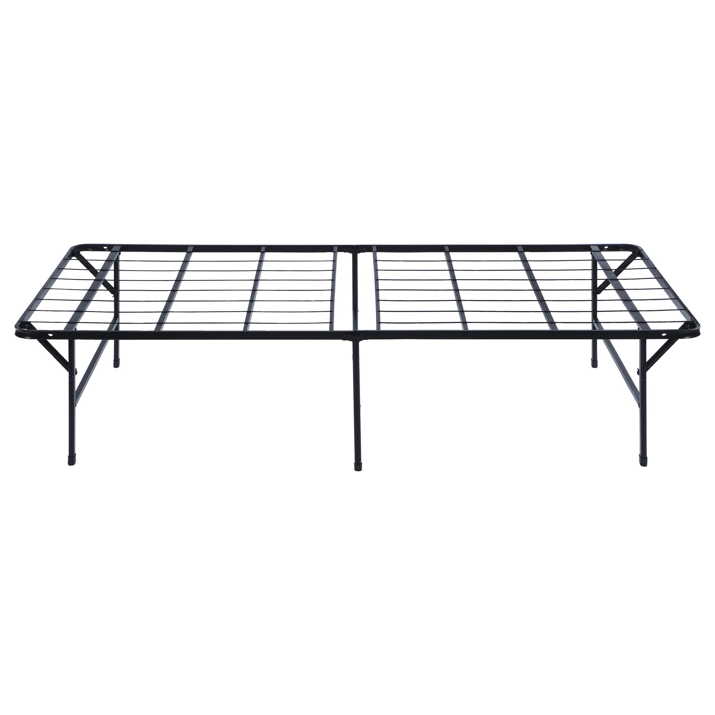 Plataforma de soporte para colchón individual de metal Mabel, color negro