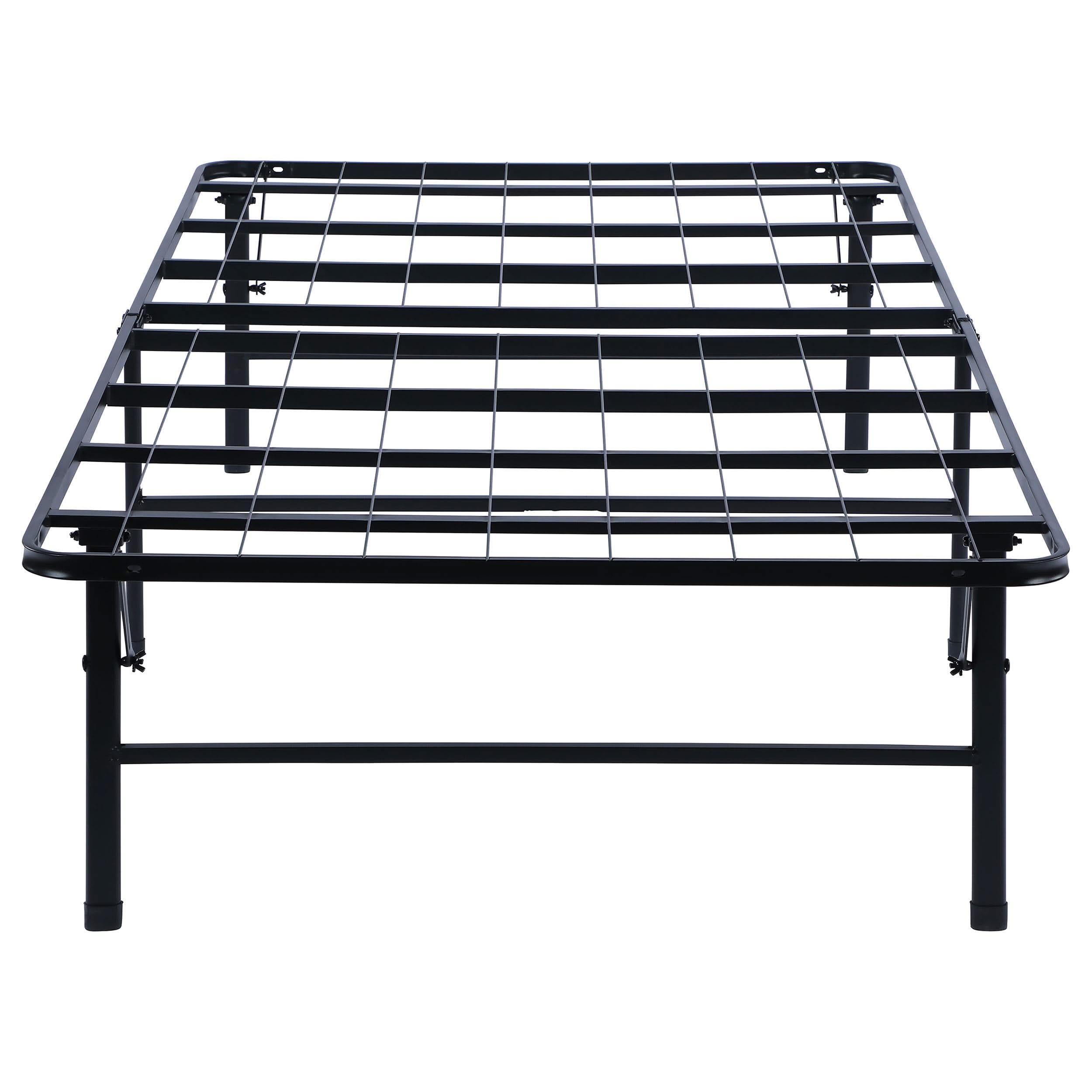 Plataforma de soporte para colchón individual de metal Mabel, color negro
