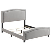 Hamden Upholstered Eastern King Panel Bed Mineral