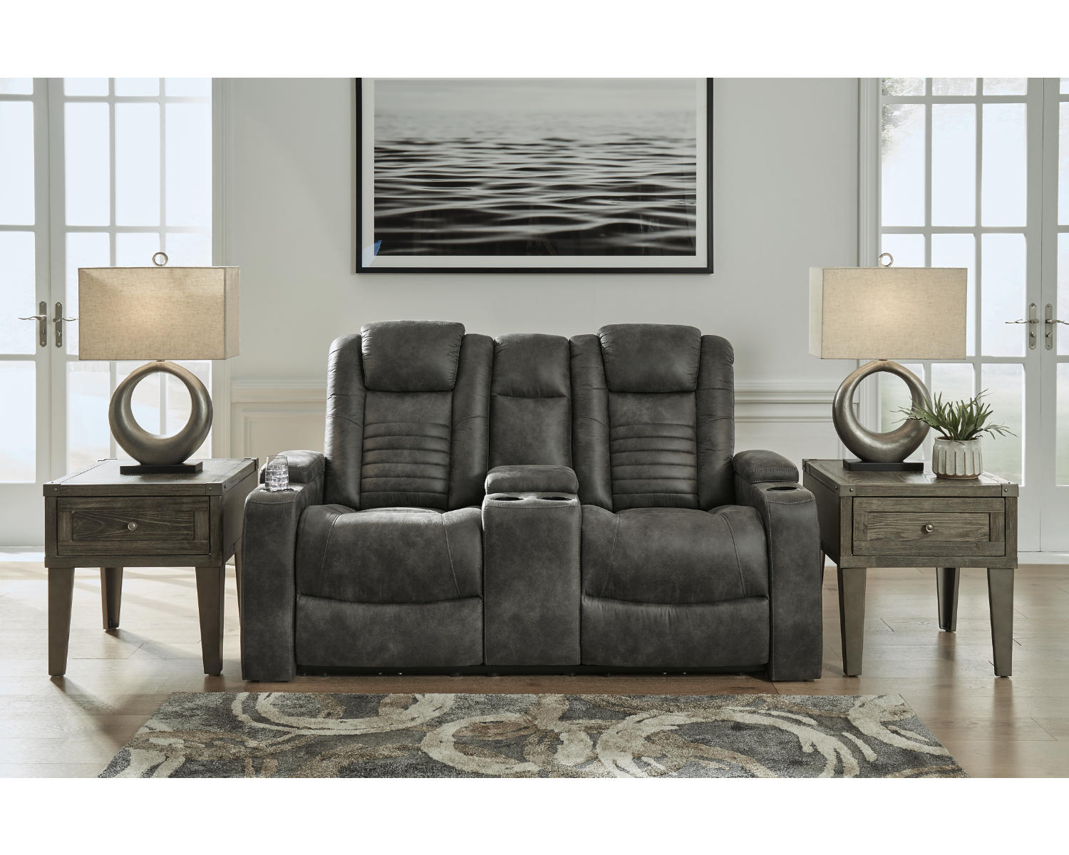 Soundcheck Power Reclining Loveseat with Console