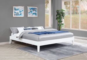 Cama de plataforma universal Hounslow Eastern King blanca