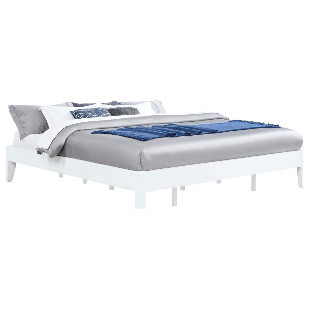 Cama de plataforma universal Hounslow Eastern King blanca