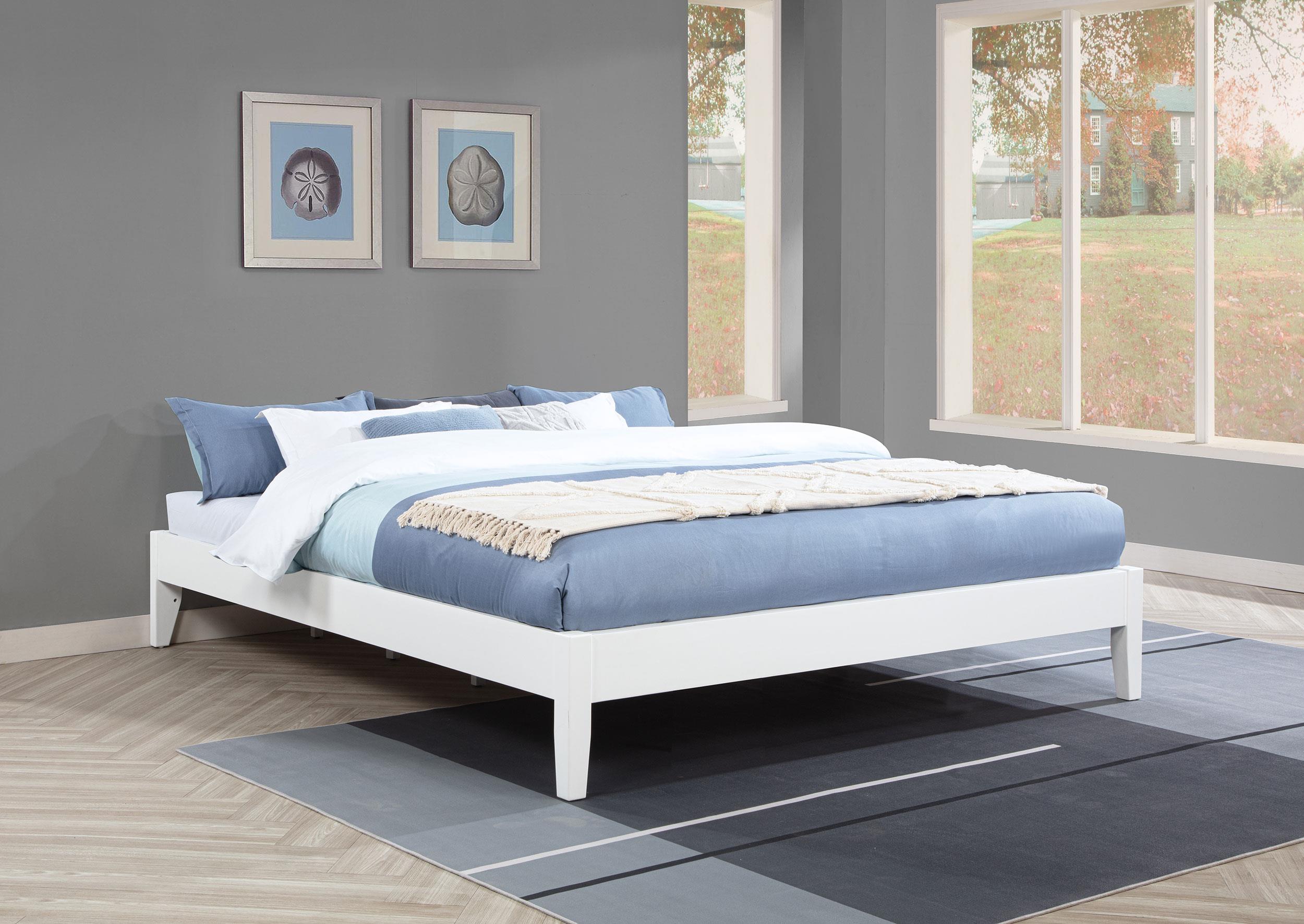 Hounslow California King Universal Platform Bed White