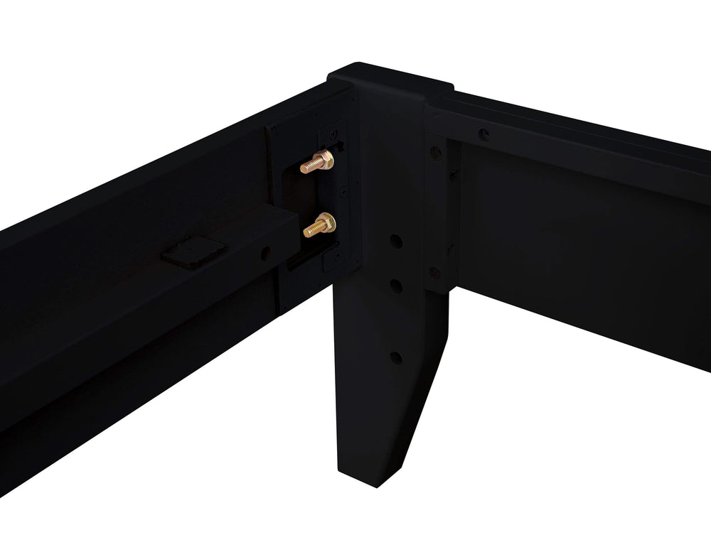 Cama de plataforma universal Hounslow Full, color negro