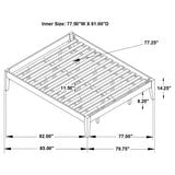 Cama de plataforma universal Hounslow Eastern King negra