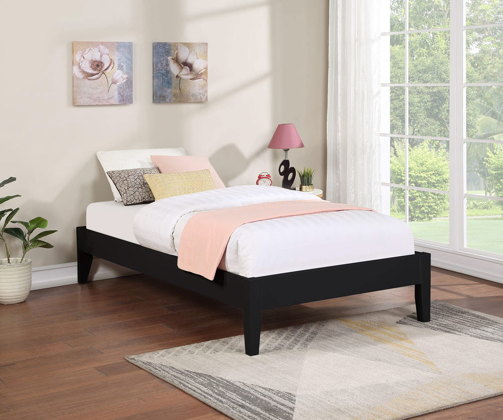 Cama de plataforma universal Hounslow Twin negra