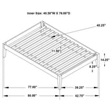 Cama de plataforma universal Hounslow Twin negra