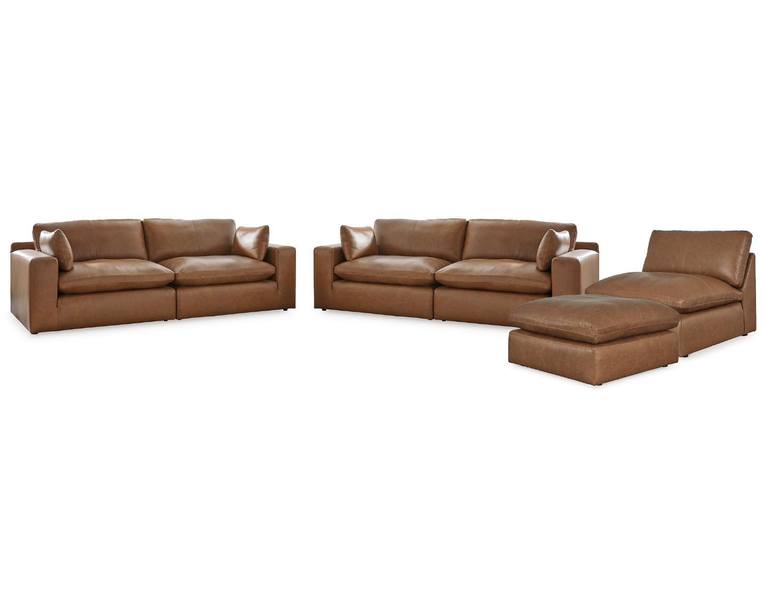 Emilia 3-Piece Sectional Sofa, 2-Piece Sectional Loveseat and Ottoman