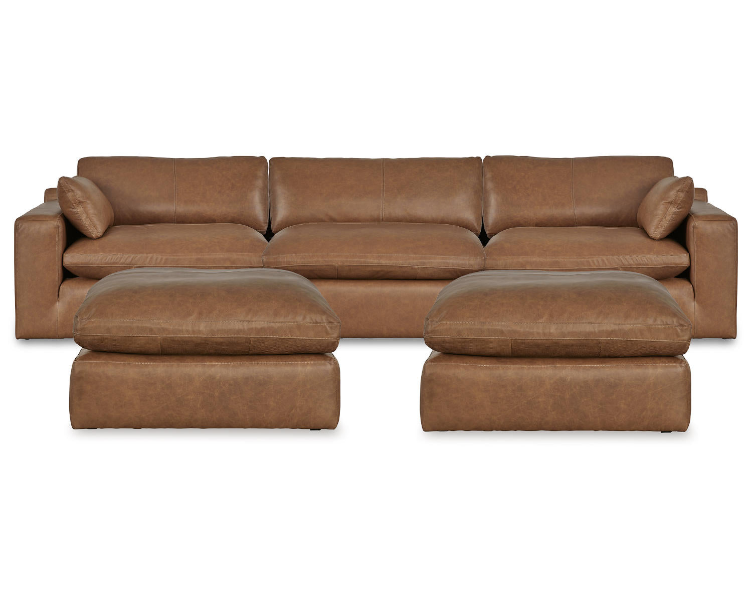 Emilia 3-Piece Sectional and 2 Ottomans