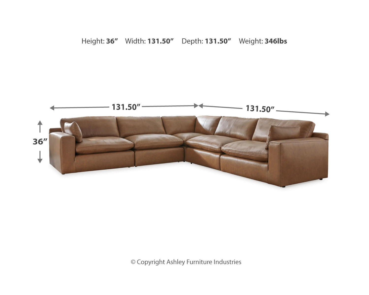 Emilia 5-Piece Sectional