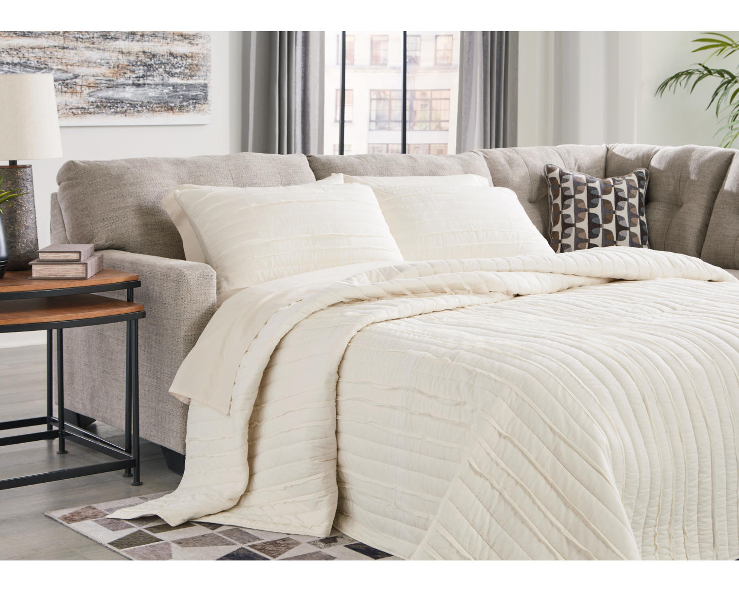 Mahoney 2-Piece Sleeper Sectional with Chaise