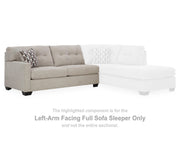 Mahoney Left-Arm Facing Full Sofa Sleeper
