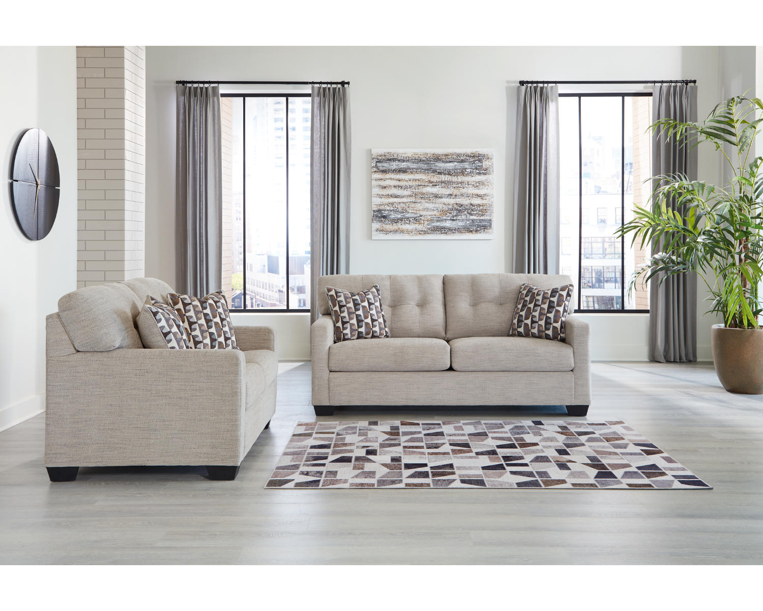 Mahoney Sofa and Loveseat