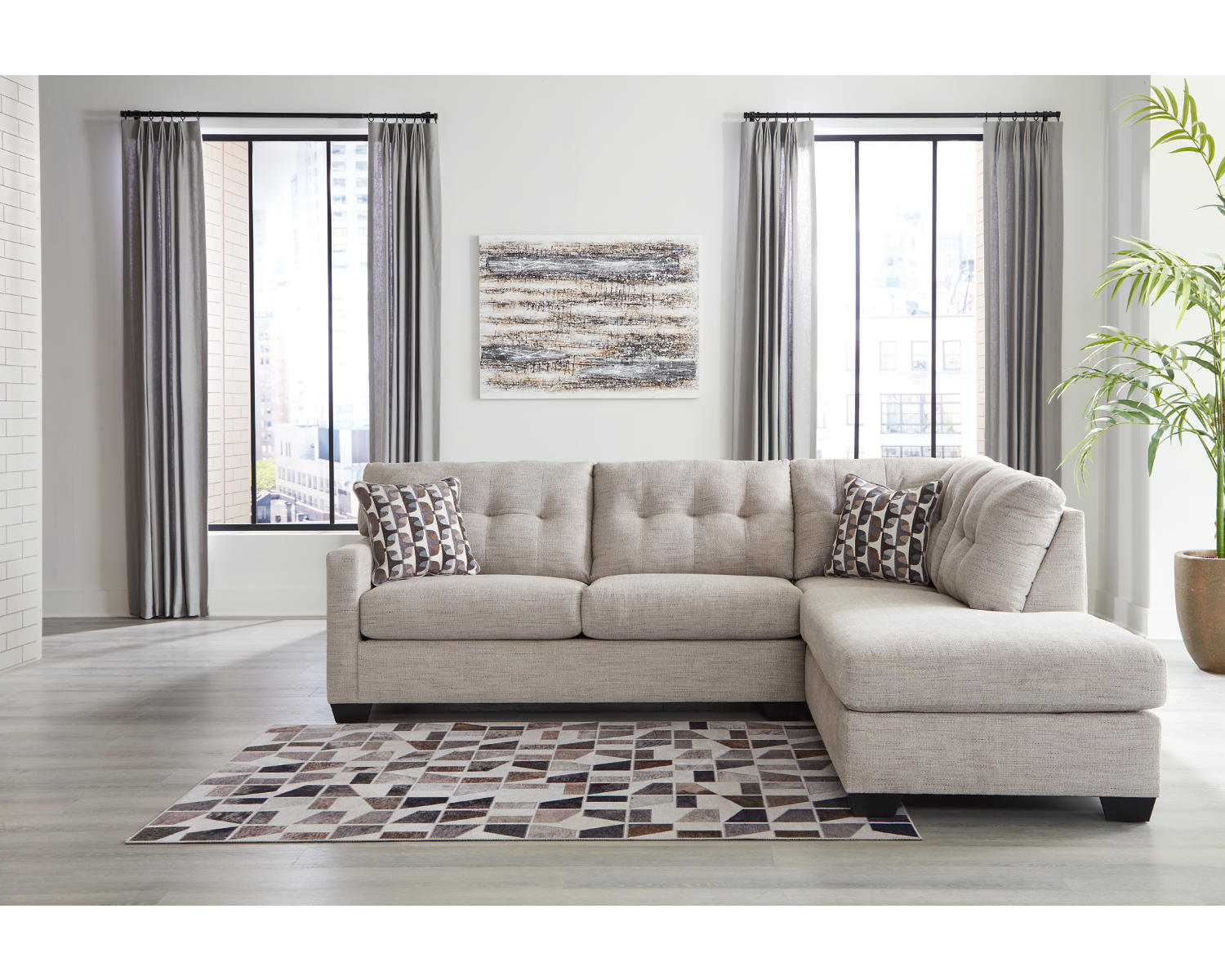 Mahoney 2-Piece Sectional with Chaise