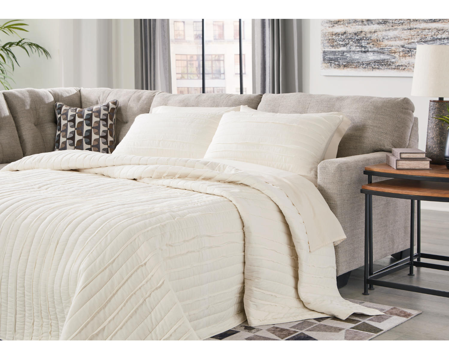 Mahoney 2-Piece Sleeper Sectional with Chaise