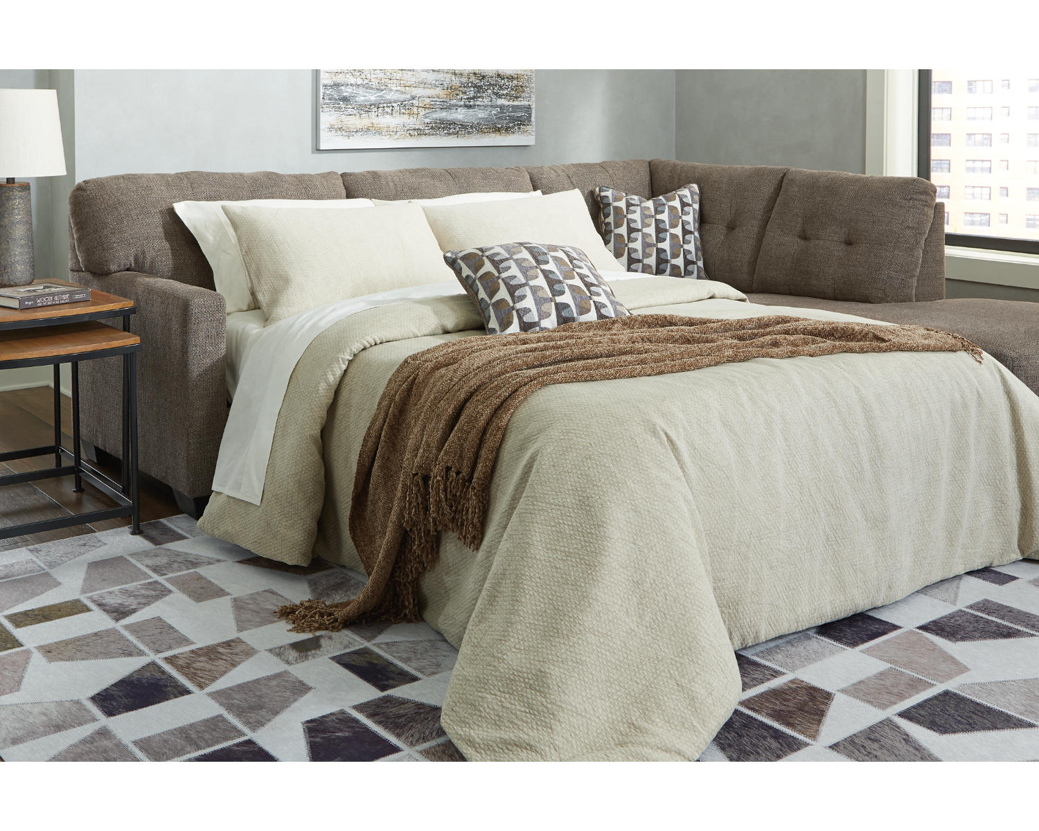 Mahoney 2-Piece Sleeper Sectional with Chaise