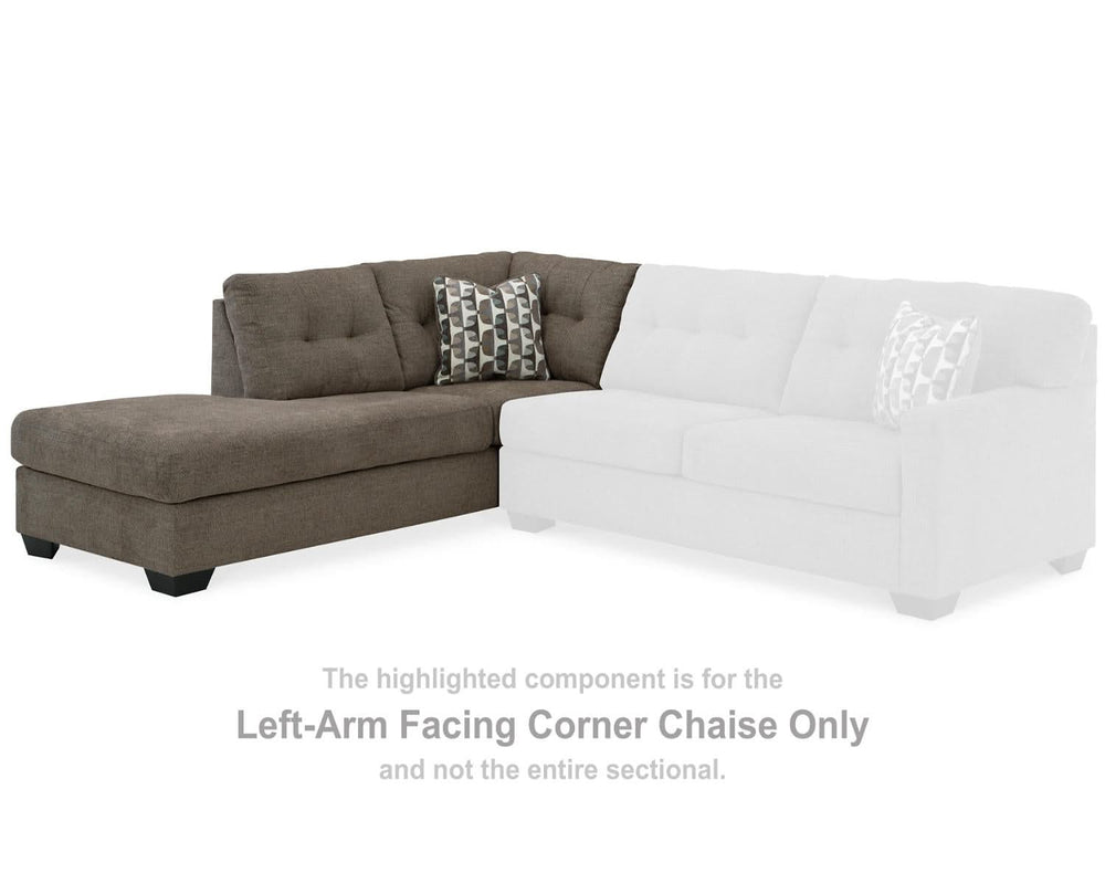 Chaise longue esquinera con brazo izquierdo Mahoney