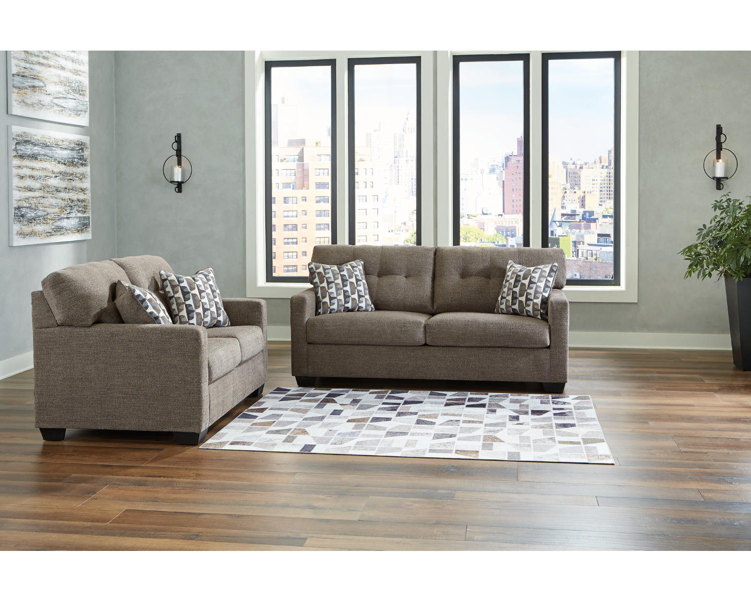 Mahoney Sofa and Loveseat