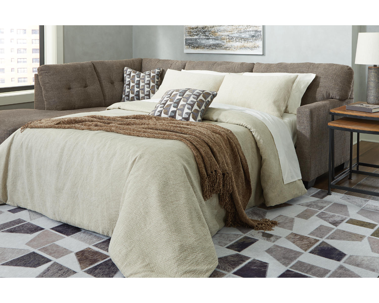 Mahoney 2-Piece Sleeper Sectional with Chaise
