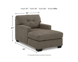 Sofá y chaise longue Mahoney