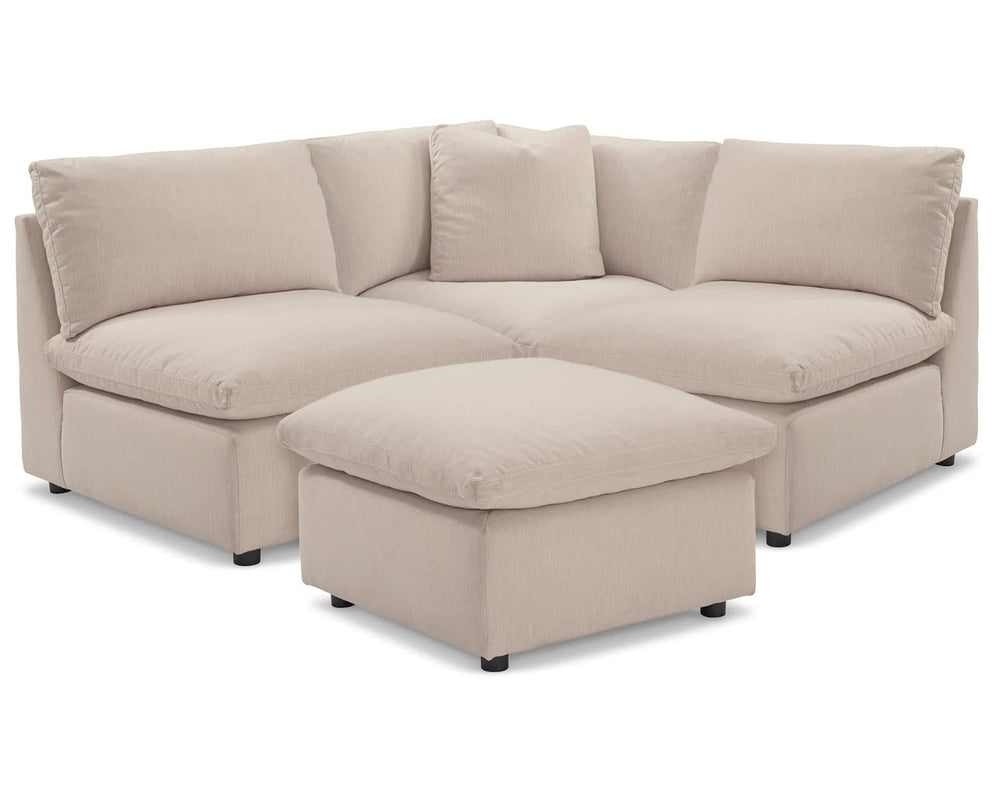 Savesto 3-Piece Sectional with Ottoman