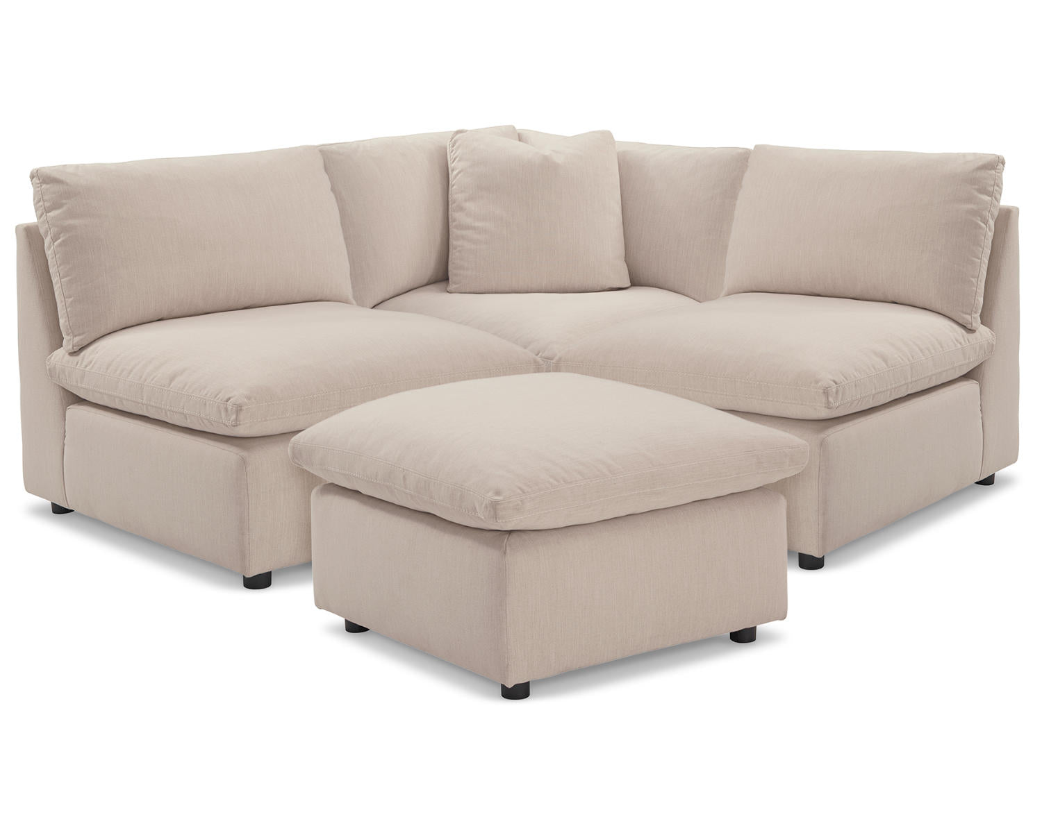 Savesto 3-Piece Sectional with Ottoman