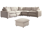 Savesto 5-Piece Sectional with Ottoman
