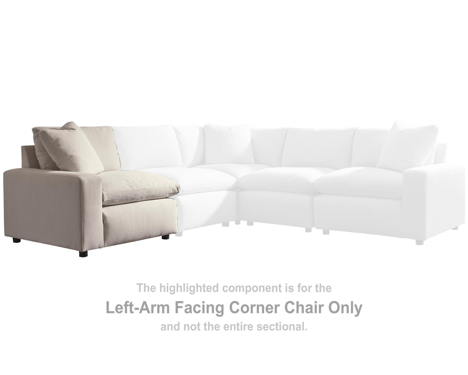 Savesto Left-Arm Facing Corner Chair