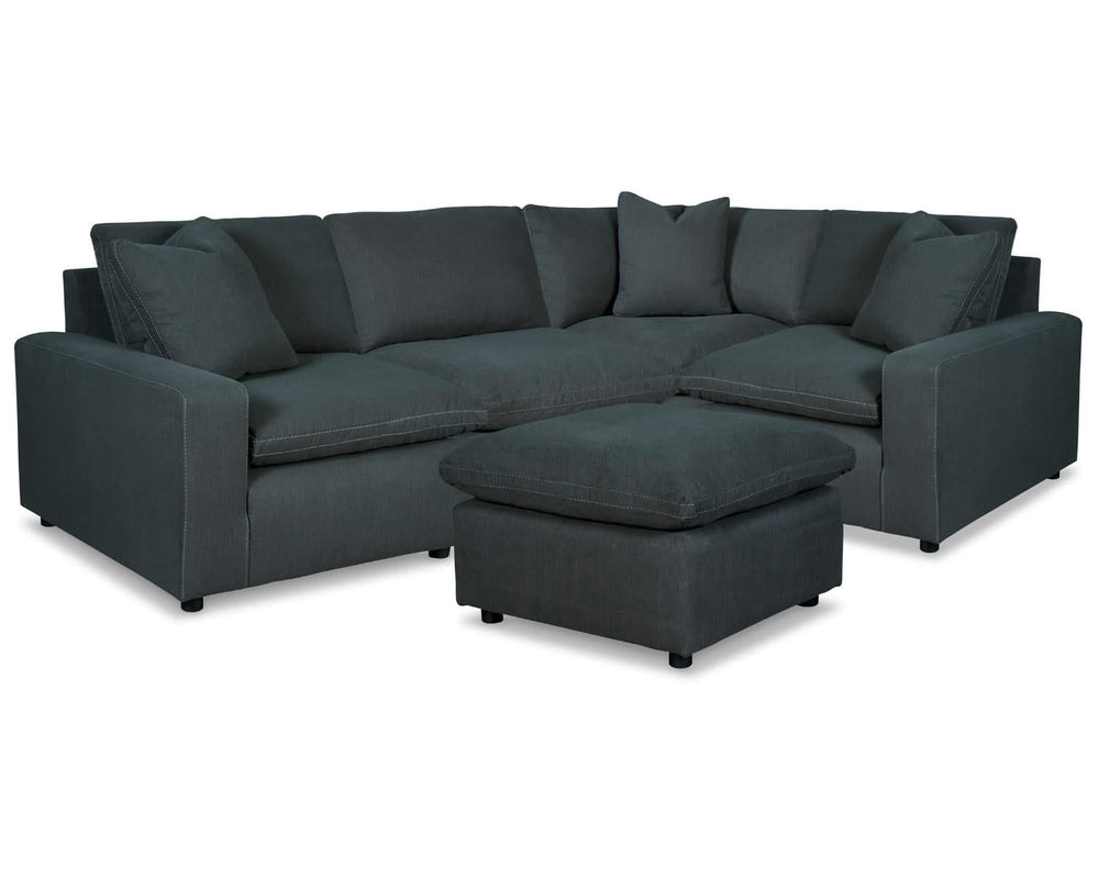 Savesto 4-Piece Sectional with Ottoman
