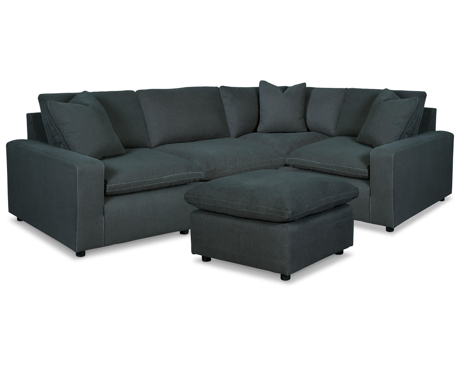 Savesto 4-Piece Sectional with Ottoman