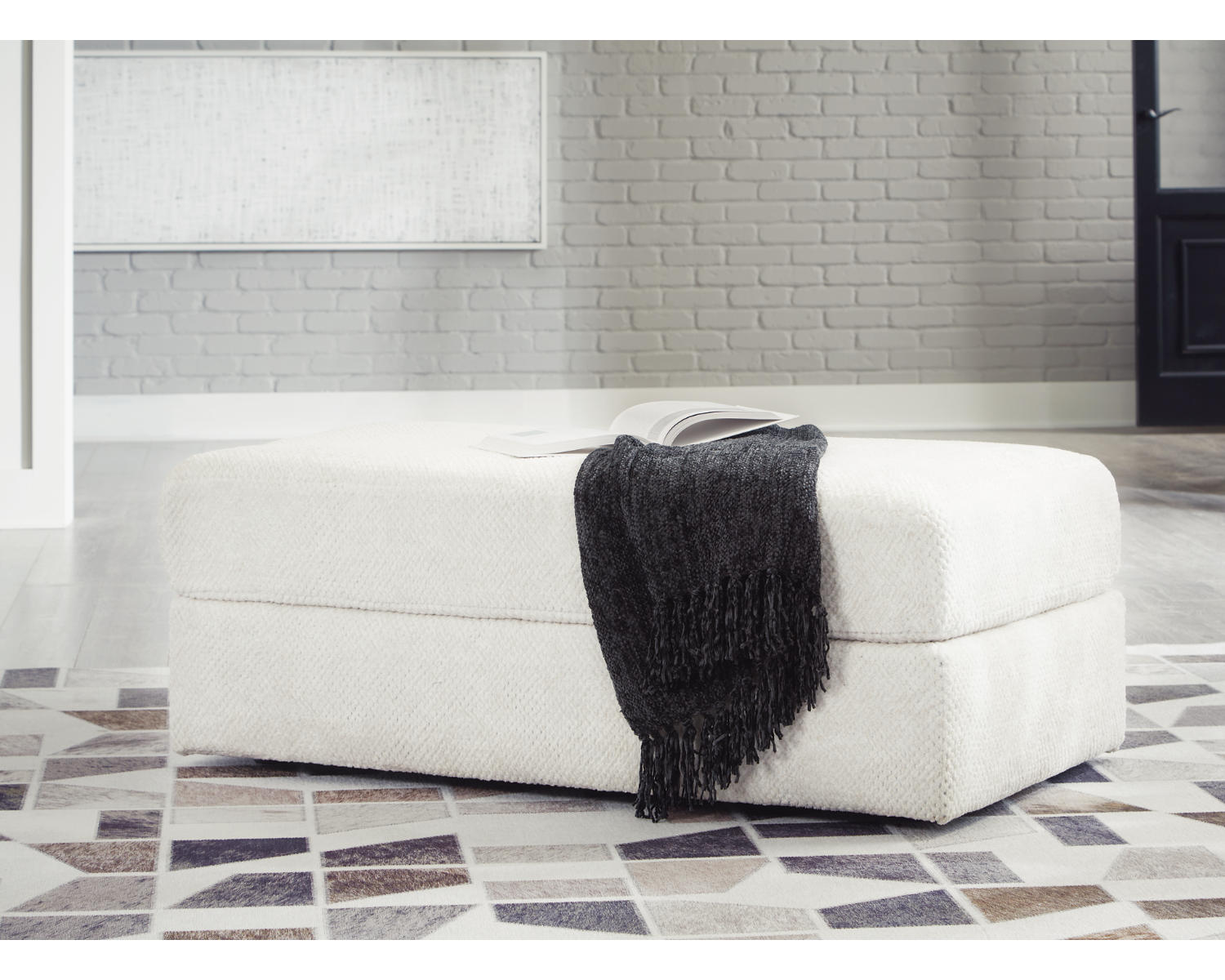 Karinne Oversized Accent Ottoman