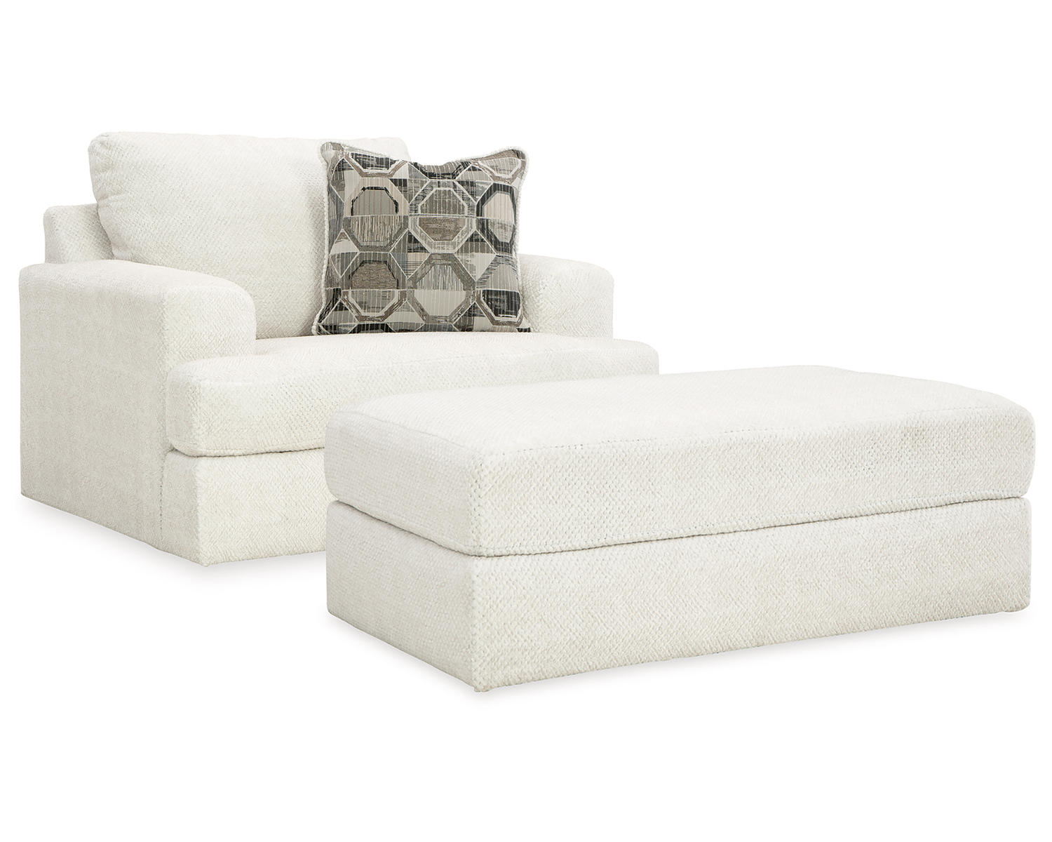 Karinne Oversized Chair and Ottoman