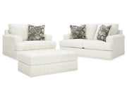 Karinne Loveseat, Oversized Chair and Accent Ottoman