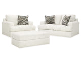 Karinne Loveseat, Oversized Chair and Accent Ottoman