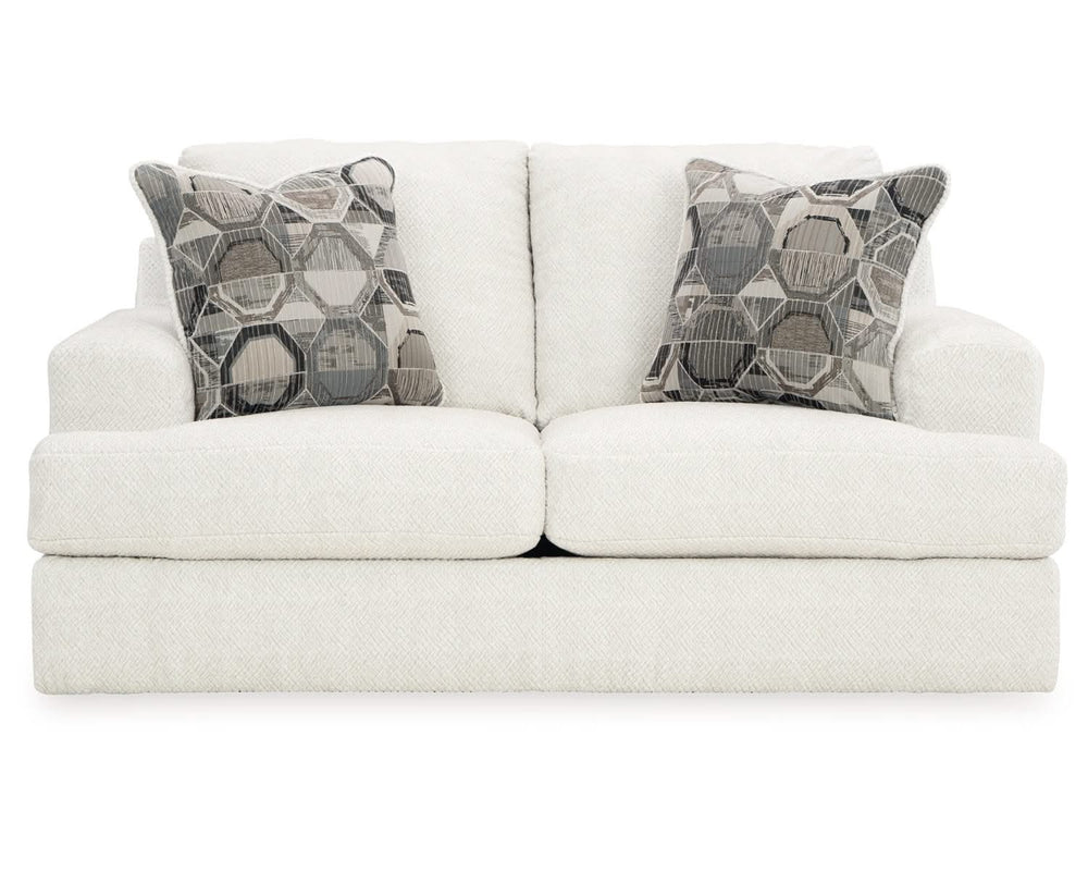 Karinne Loveseat, Oversized Chair and Accent Ottoman