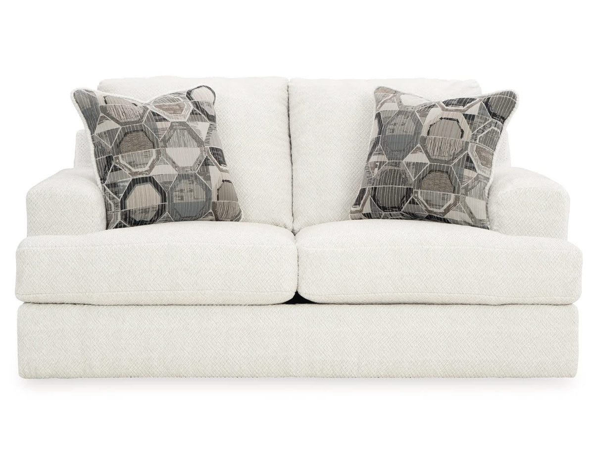 Karinne Loveseat, Oversized Chair and Accent Ottoman