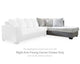 Chaise longue esquinera con brazo derecho Clairette Court