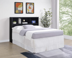 Westpark 49-inch Queen Bookcase Headboard Black
