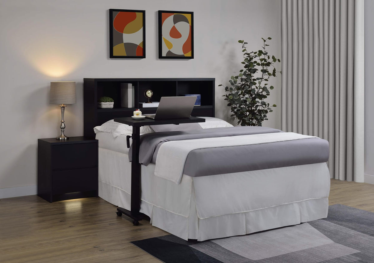 Westpark 49-inch Queen Bookcase Headboard Black