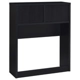 Juego de dormitorio individual de 3 piezas Westpark con cabecero y librería en negro